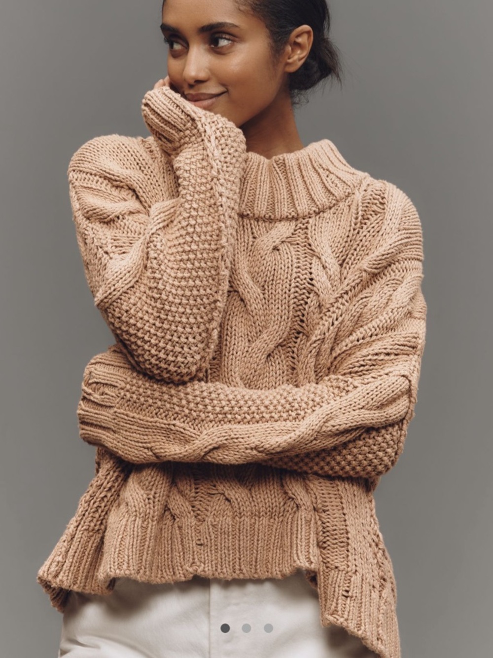 Pilcro Cable-Knit Pullover Sweater